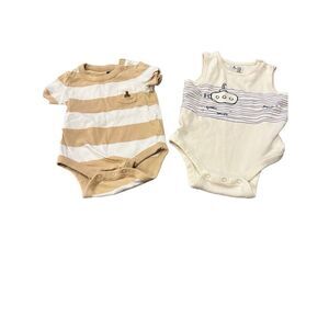 Gap baby boy bodysuits 0-3 months bundle lot sleeveless